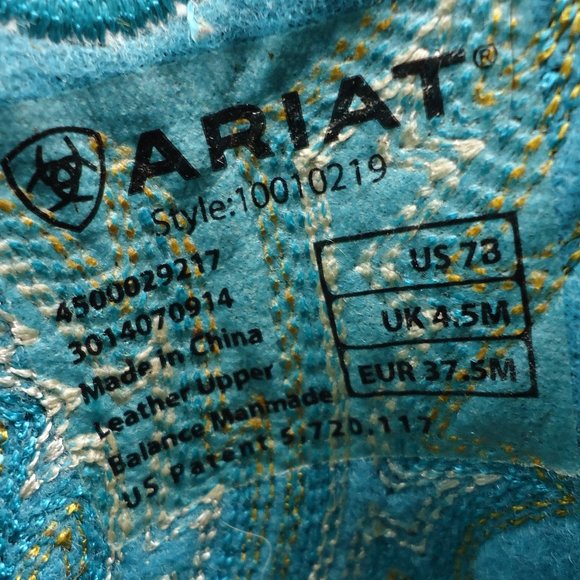 SIZE 7 B. Ariat FatBaby Brown Leather Boots Women's. - Picture 15 of 16